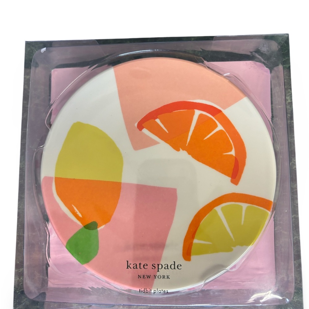New Kate Spade Colorful Citrus Dinner Plates